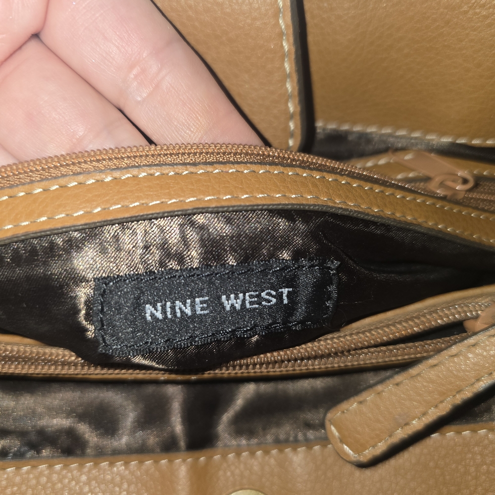 Nine West Beige/Tan Patterned Shoulder Bag - Picture 8 of 11
